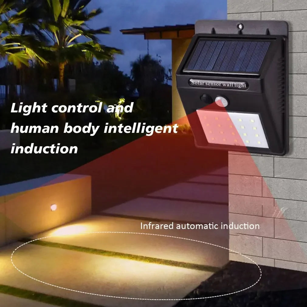 LED Solar Light 25/30 LEDs Wireless Motion Sensor Light Waterproof Solar Outdoor Lights Garden Decoration Spotlights Wall Lamp