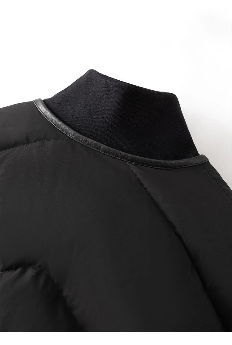 Women's High Quality Luxury Winter Puffer Jacket, White Goose Down Coats For Ladies