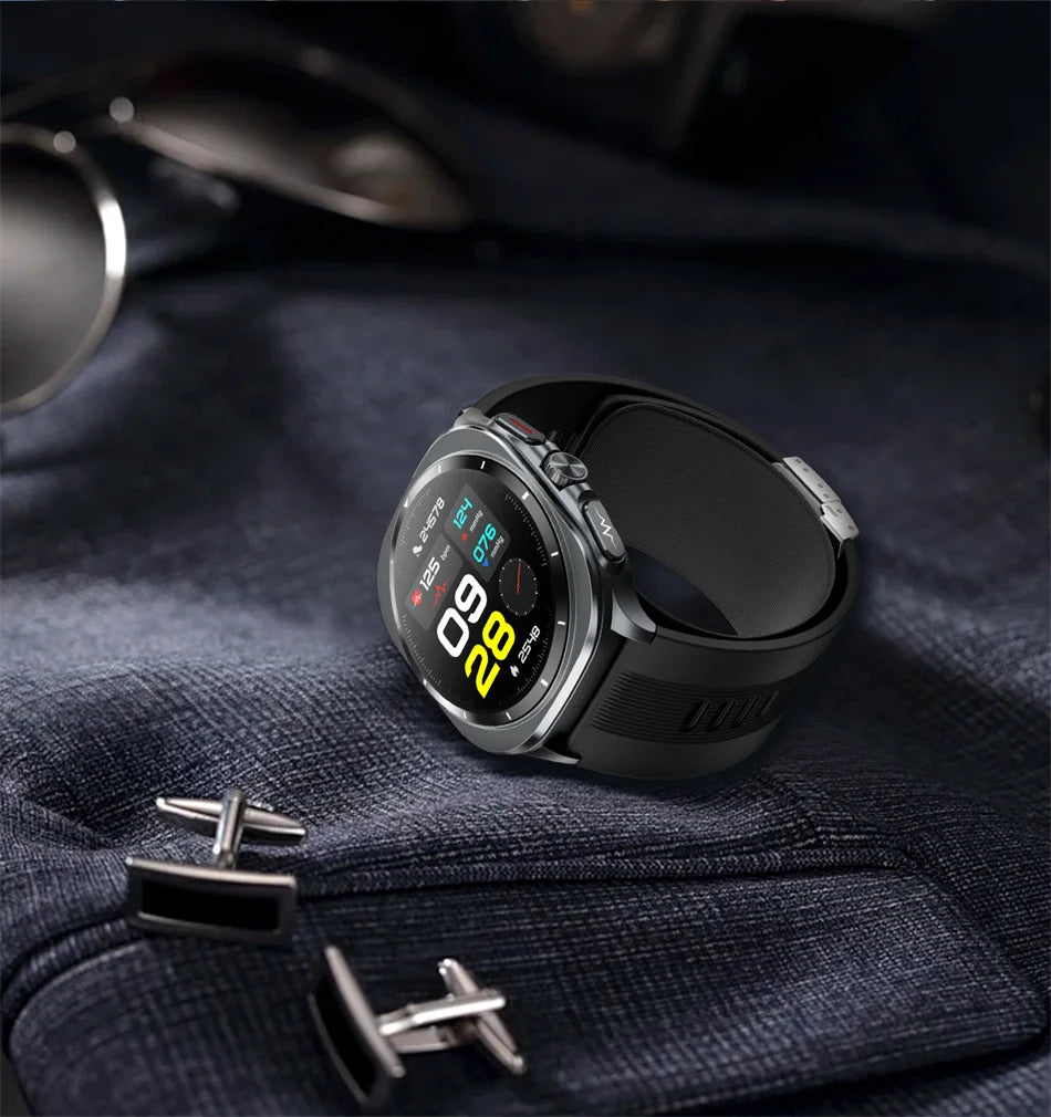 2025 Health track Smartwatch Air Pump Airbag True Blood Pressure Health Measure Smart Watch Men Women Blood oxygen BT Call