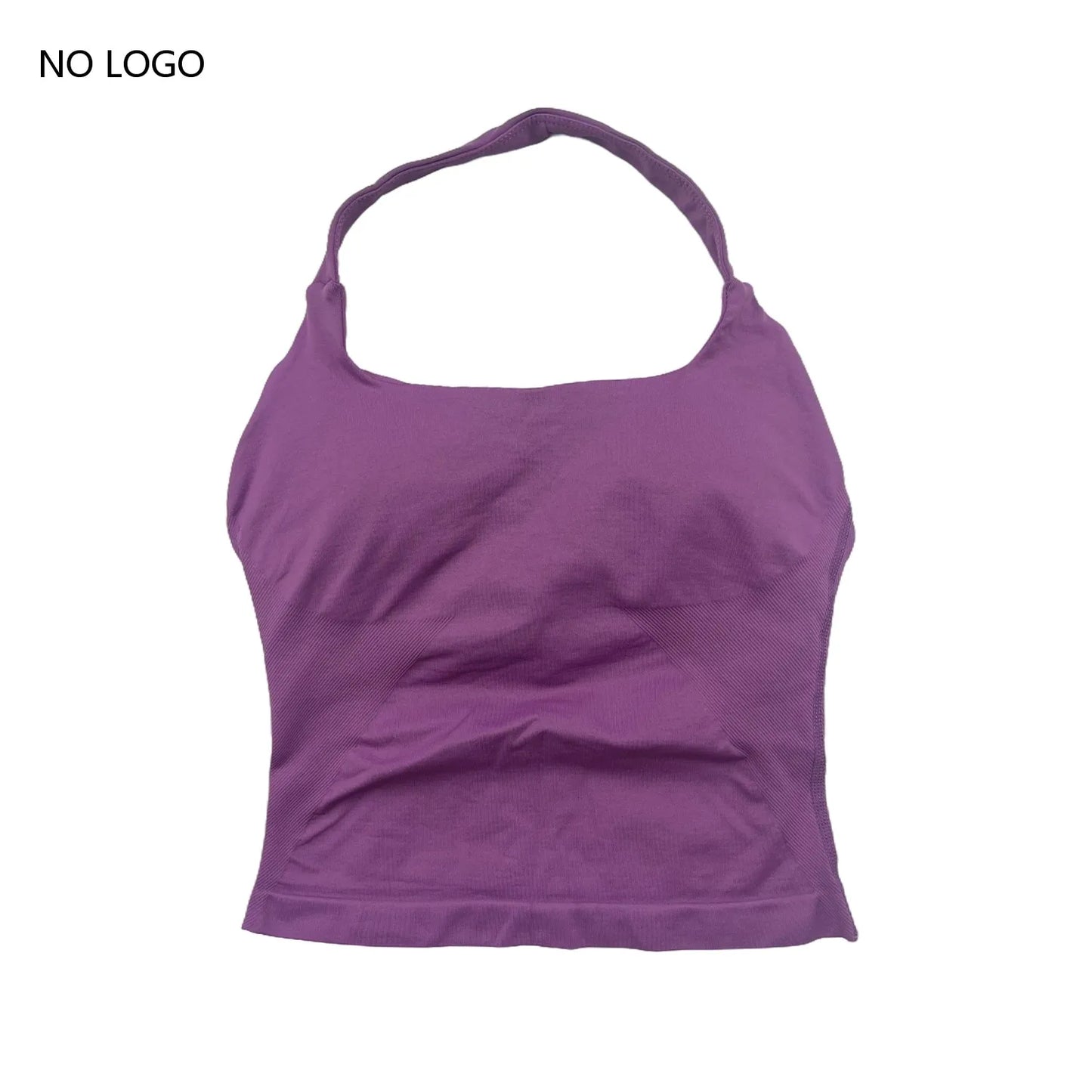 Impact Halter Top Sportswear Woman Gym Push-Up Bra Backless Yoga Tank Top Fitness Workout Activewear Gym Clothes Sports Shirts
