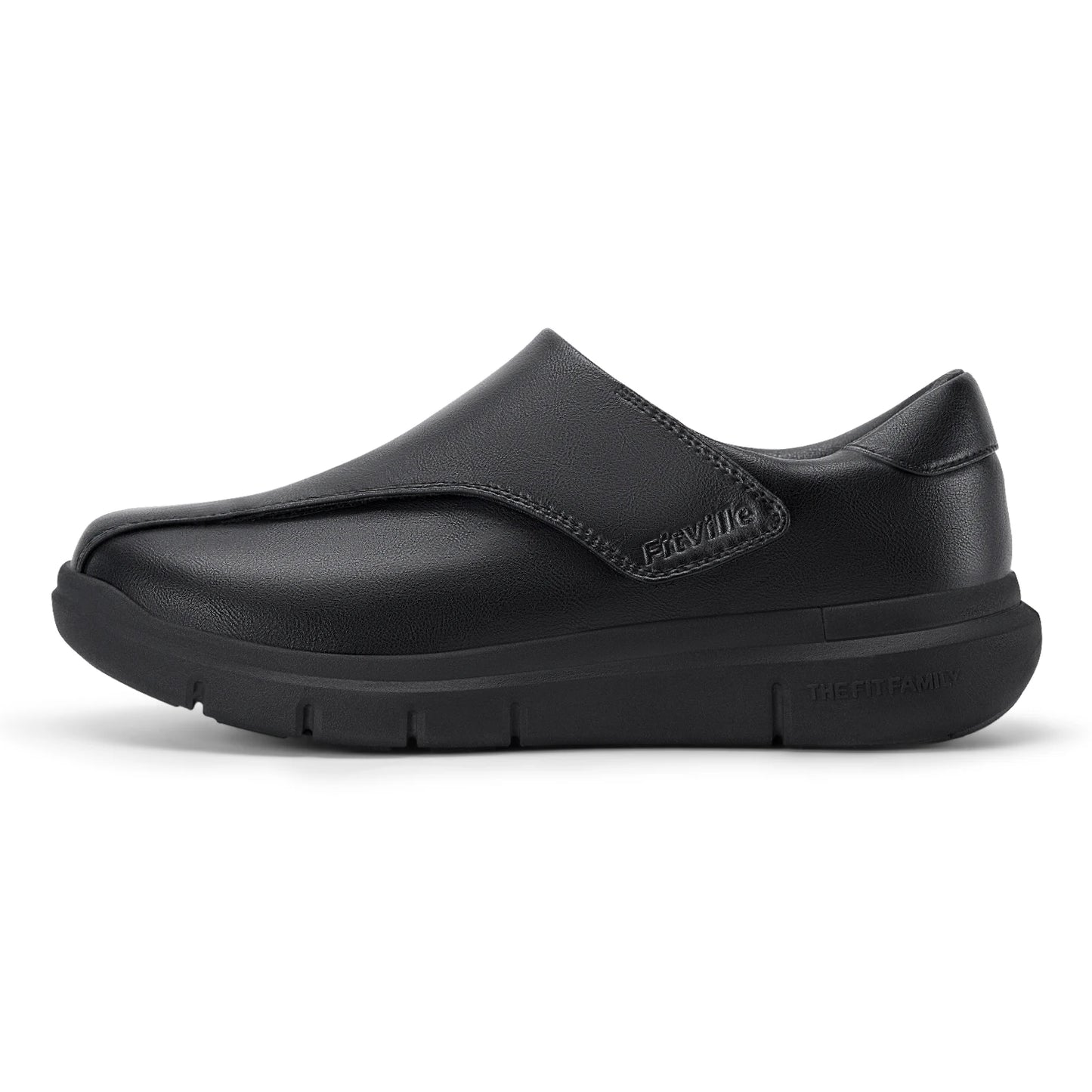 Men's Leather Shoes Diabetic Shoes Casual Oxford Shoes Adjustable Lightweight Formal Business Shoes for Swollen Feet