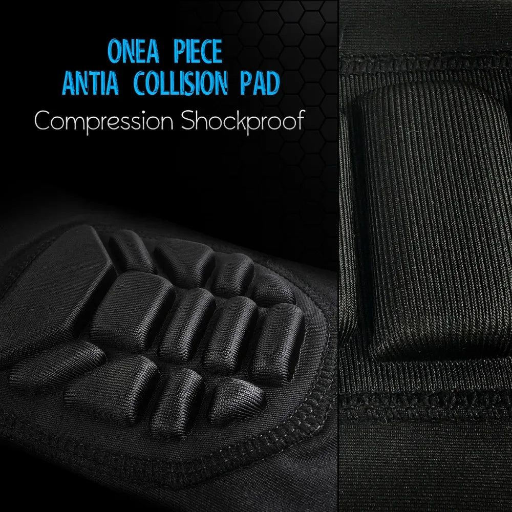 1 Pair Honeycomb Long Sport Knee Pads for Children, Basketball Leg Sleeve, Crashproof Gym Leg Warmers, Kids, Teens,Sport Safety