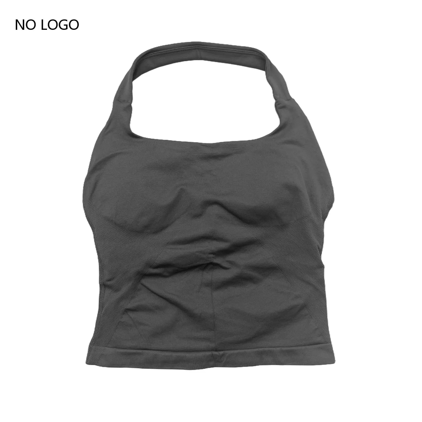 Impact Halter Top Sportswear Woman Gym Push-Up Bra Backless Yoga Tank Top Fitness Workout Activewear Gym Clothes Sports Shirts