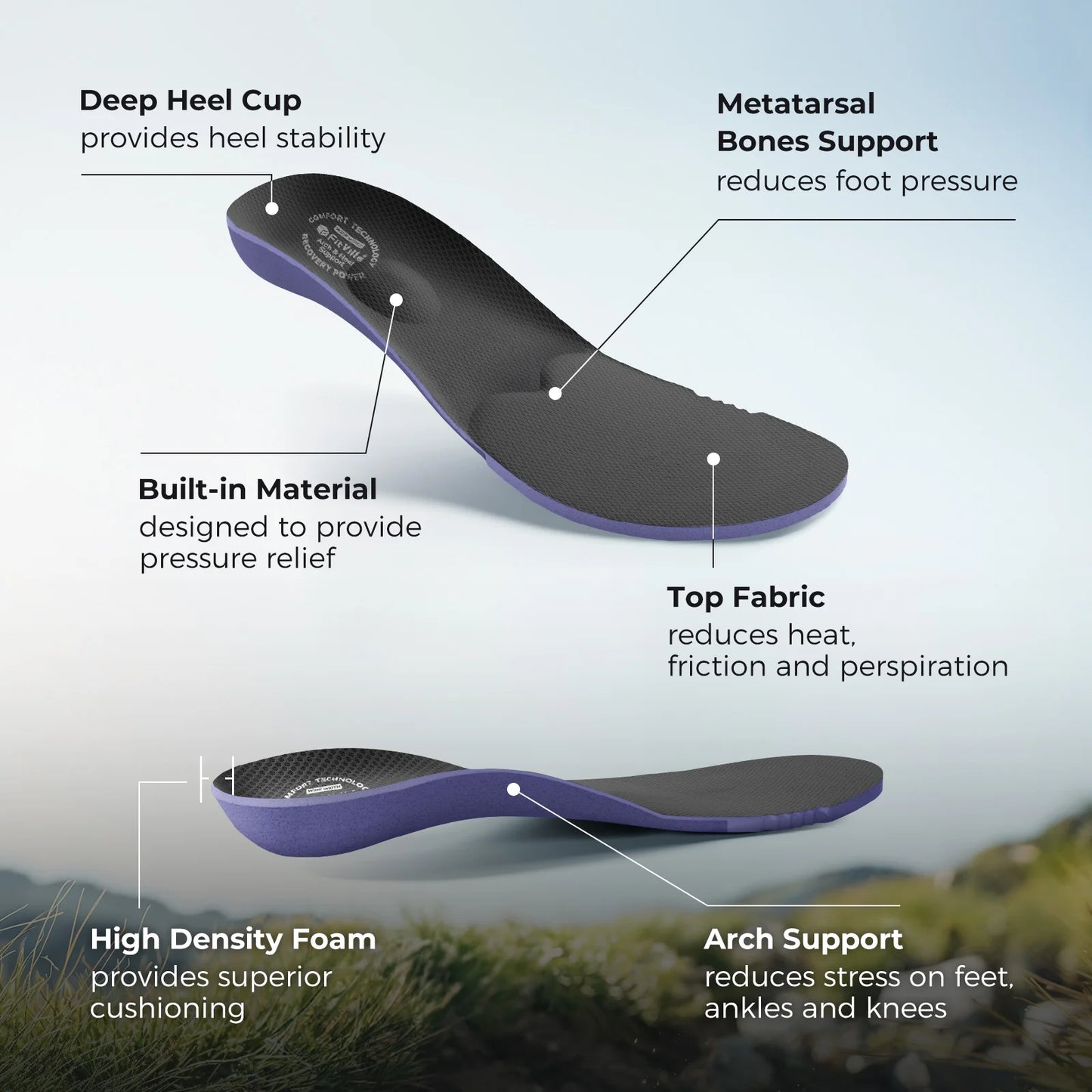 Non-Slip Trail Running Shoes Men's Sneakers Extra Wide Lightweight for Male Swollen Feet Arch Support Pain Relief