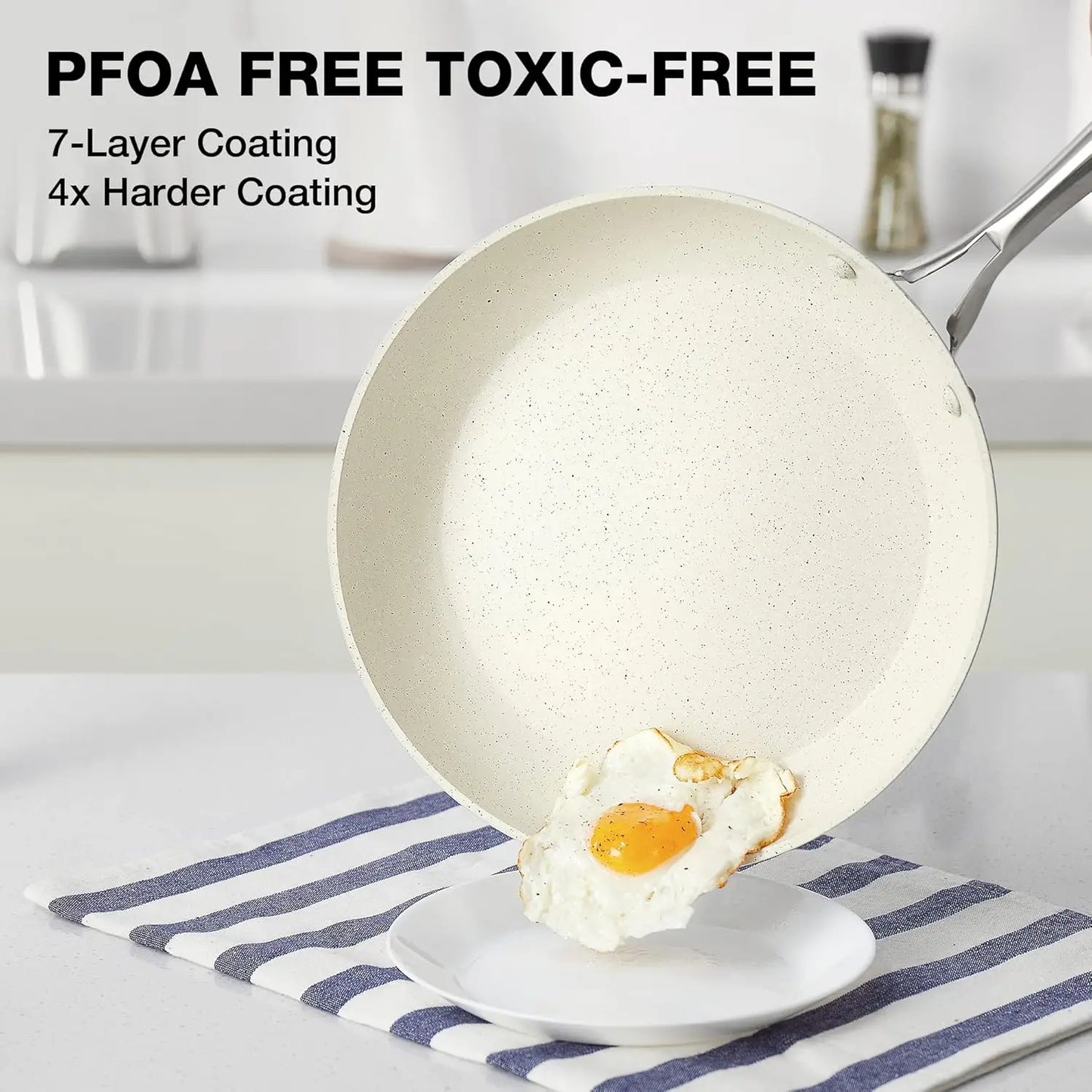 Frying Pan Wok Pan Non-Stick Pancake Pan 20cm with cover Household Induction Gas Stove Universal Pan Cooking Steak Pan