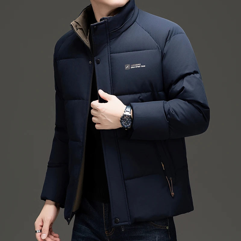 Men's Top Grade Designer Brand, Parka Jacket Cropped Thick Casual Fashion, Hooded Windbreaker, and Quilted Bubble Male Coats