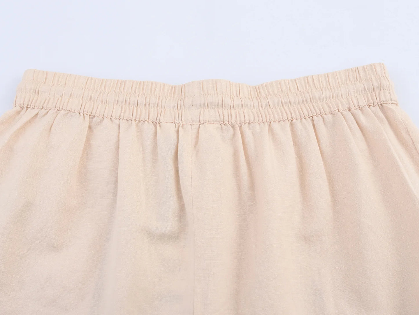 Women's Floral Embroidery Casual Shorts with Elastic Waist And Drawstrings Middle Age Polyester Shorts Summer 2025 Collection