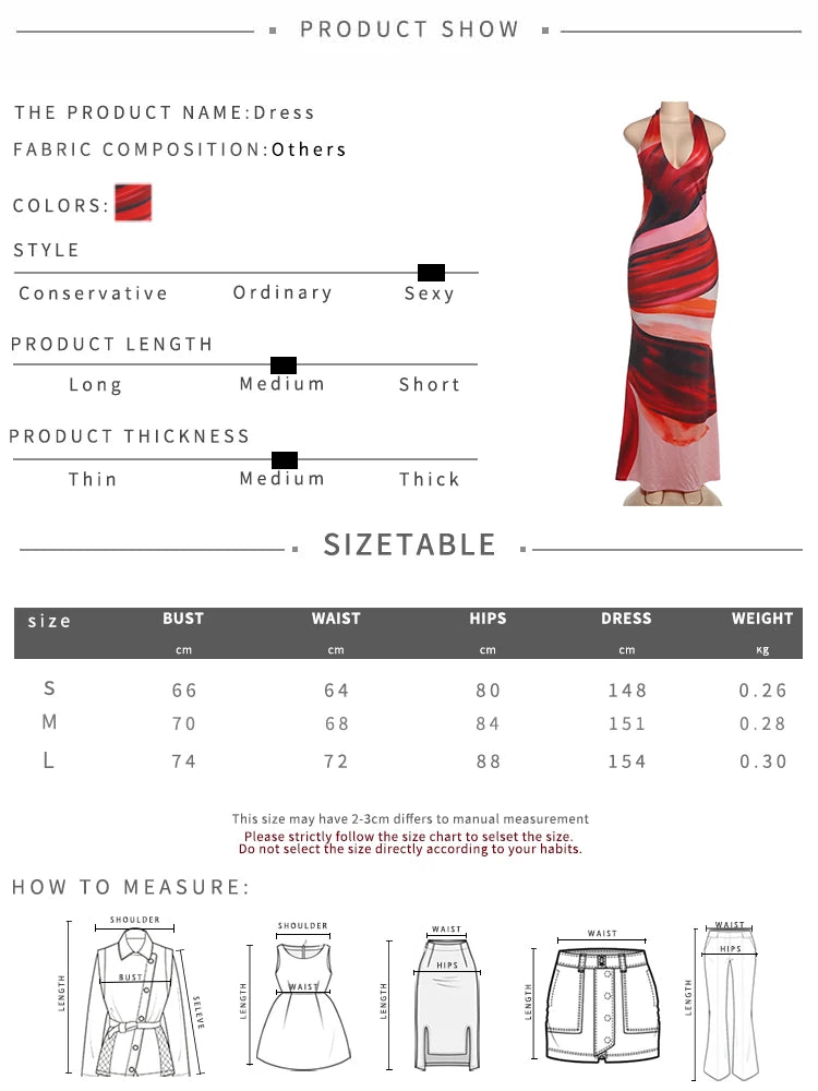 Deep V-Neck Women Long Dress Colorful Print Sexy Backless Sleeveless Lace-Up Elegant Birthday Banquet Party Bodycon