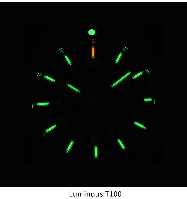 Yelang V1217 42mm Japan Eco-Drive Solar Watch Men's Watch 300M Diver Watch 30ATM Professional Waterproof Sapphire Luminous