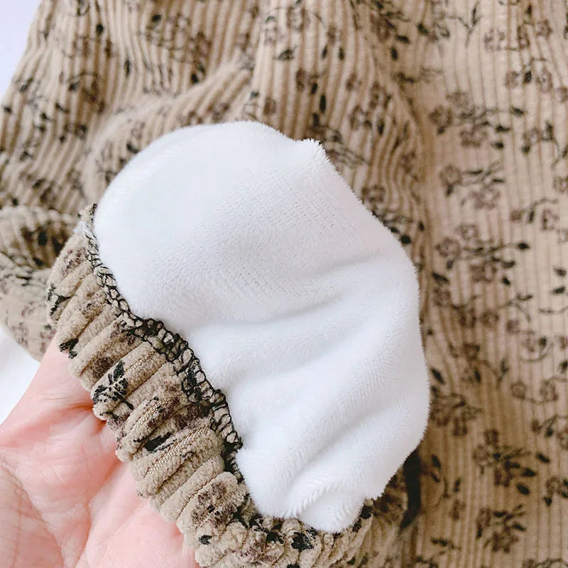 New Autumn Girls Boys Casual Pants Leopard Print Kids Corduroy Pants Loose Korean Version Fashion Children Trousers 1-8T Unisex