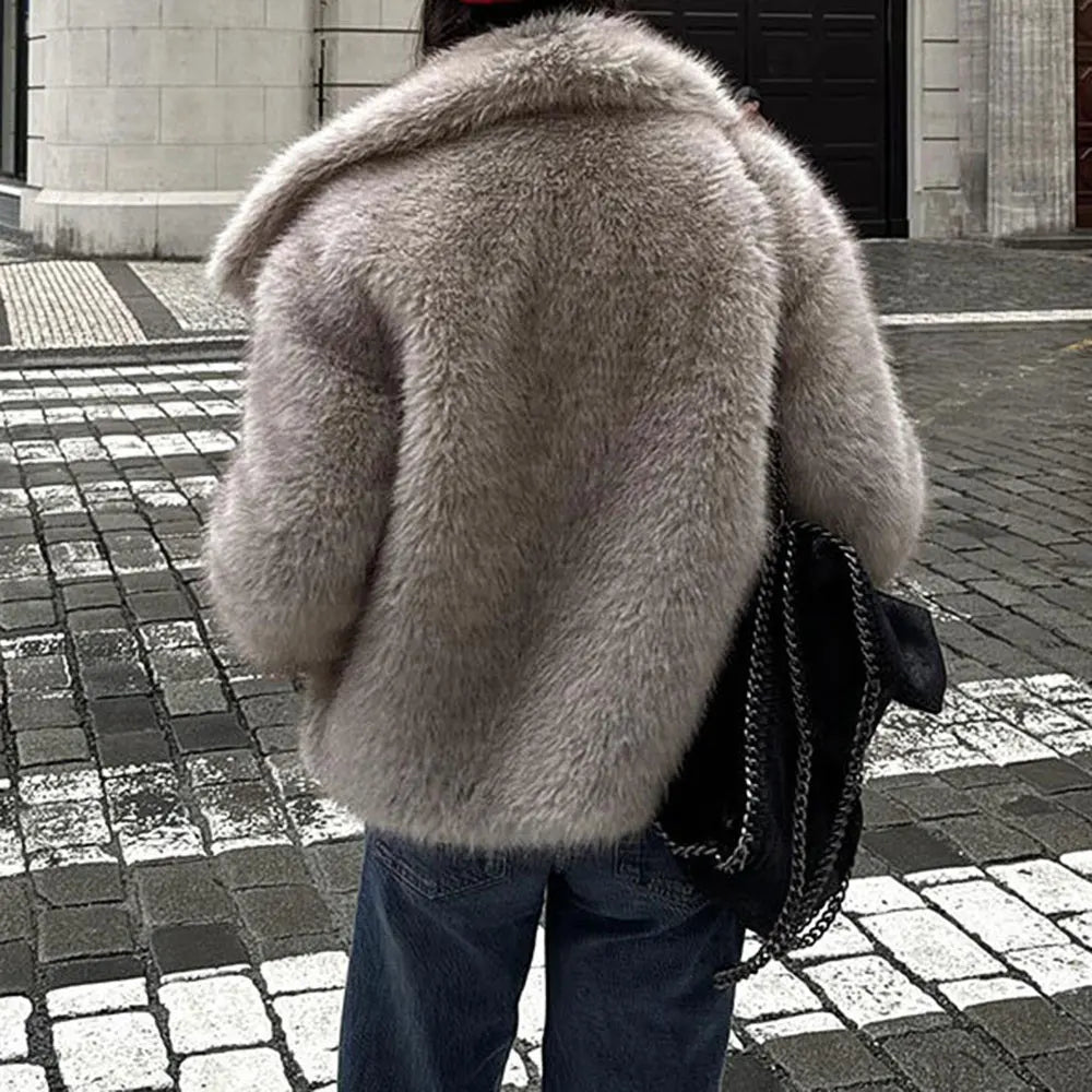 Women's Coats Autumn Winter Mature Vibe Chic Solid Colour Long Sleeve Open Front High Street Coats