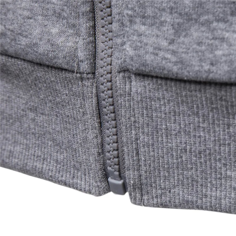 2021 neue Herbst Winter Baumwolle Hoodied Herren Sweatshirts Solide Hoody Fleece Dicken Hoodies Männer Sportswear Zipper Sweatshirts Männer