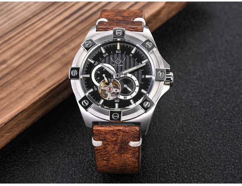 Yelang V1024 Men Brand Watches 44mm Japan Miyota 82S7 Automatic movement Luminous Men 100m Water-Resistant Watch Military Style