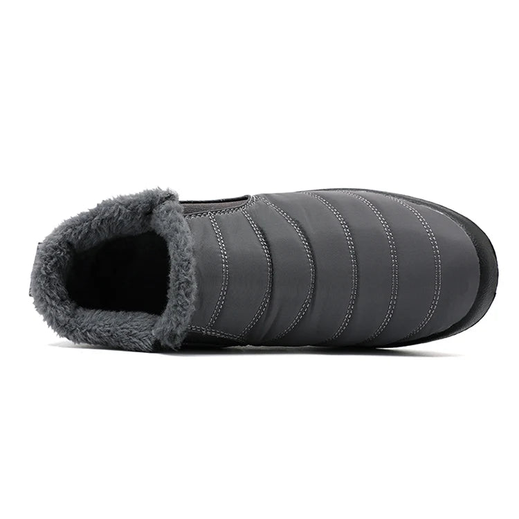 Unisex Snow Warm Boots Slip-On Winter Shoes Fashion Shoes Waterproof Ankle Work Boots For Men & Women