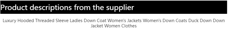 Women's Luxury Hooded Threaded Sleeve Down Coat, Warm Jacket For Ladies