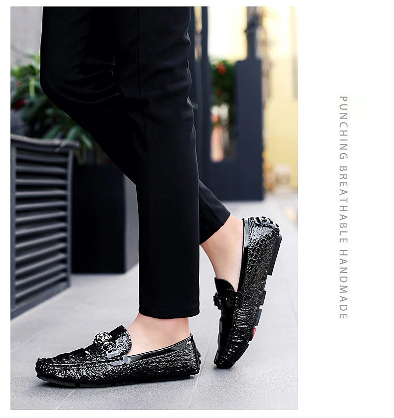 2024 Nieuwe stijlvolle herenschoenen in grote maten 39-48, casual mocassins, wit, zilver, herenschoenen, formeel, zakelijk, kantoor, feestmocassin, loafers