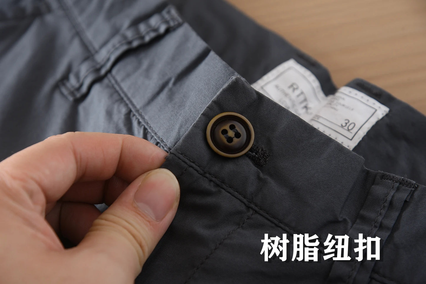 2025 Summer New American Retro Thin Quick-drying Elastic Commute Pants Men's Simple 97% Cotton Washed Casual Straight Trousers