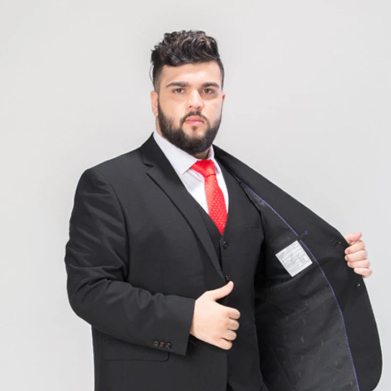Men's Groom Wedding Blazer Suit and Pants, Tailored to Perfection For Big and Tall Men & Inclusive of Plus Size - Upto 16XL & Fits 200kg, 440lbs