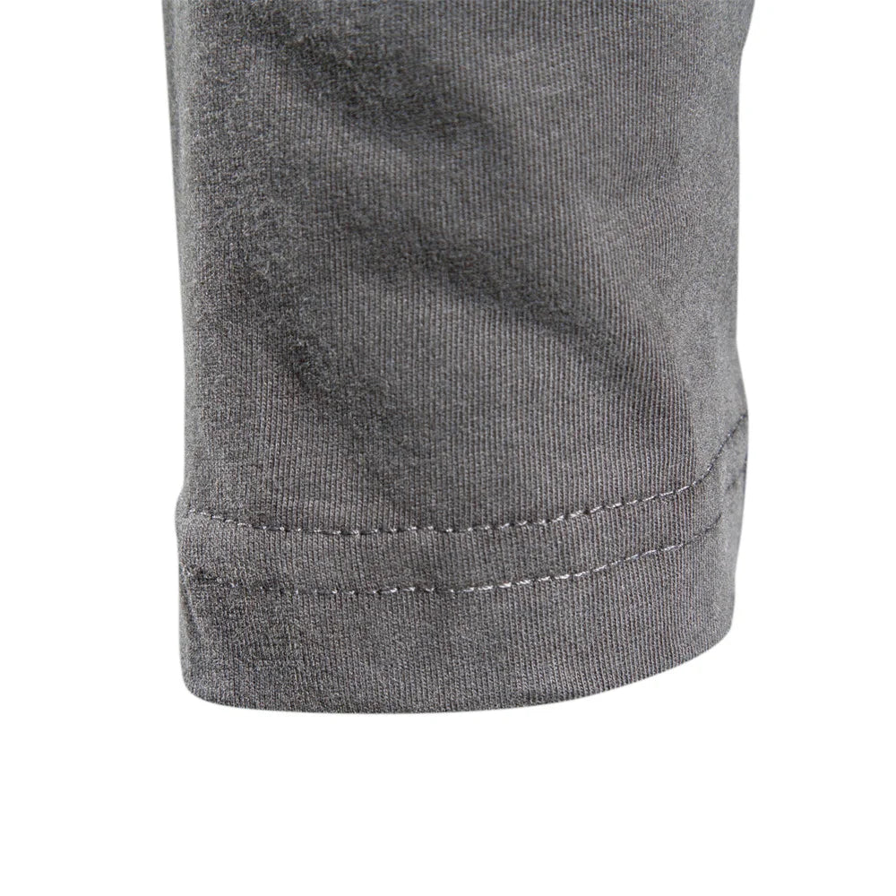 100% katoenen T-shirt met lange mouwen voor heren, effen, lente-informeel, heren-T-shirts, hoge kwaliteit herentops, klassieke kleding, heren-T-shirts