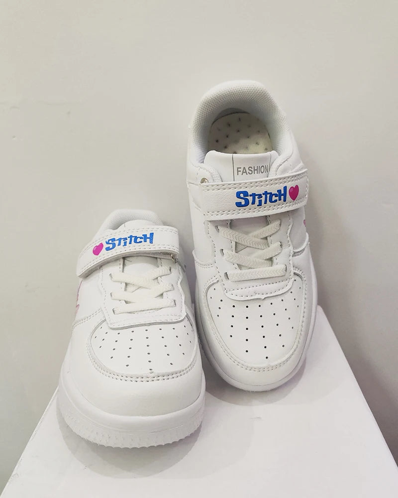 Stitch Shoes Sneakers For Children Student Casual Basketball Shoes Kid Sneakers Girls Boys Running Fashion Sports Shoes Gift
