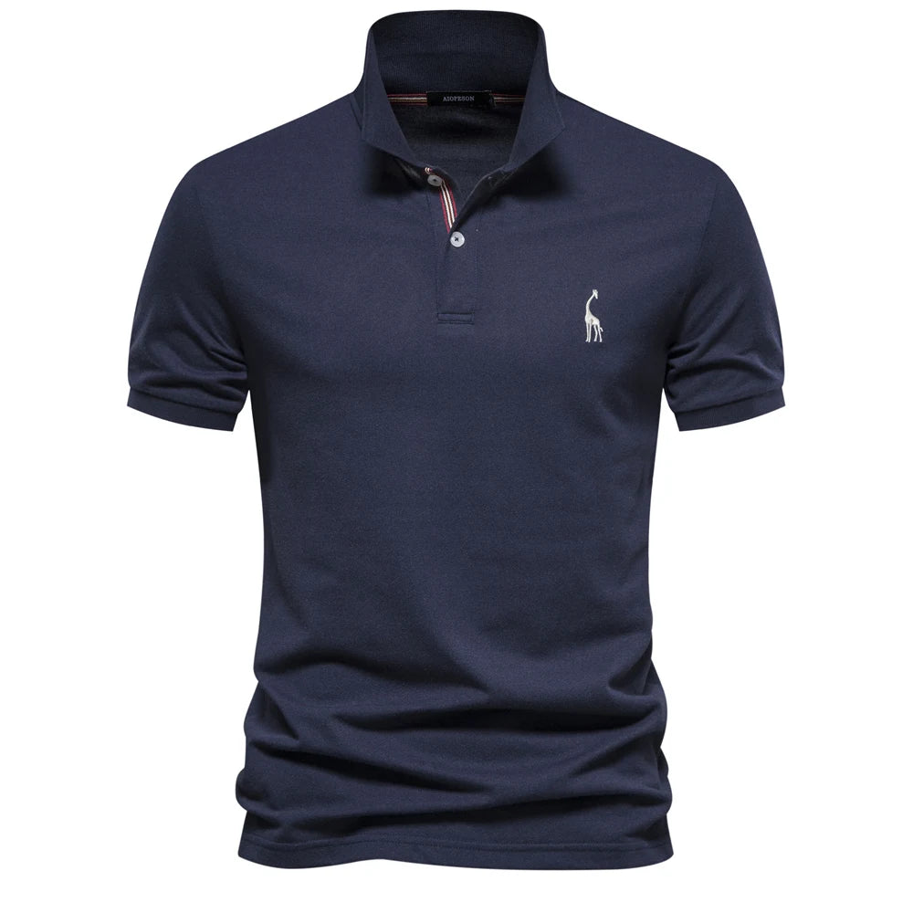 Men's Polo Shirts Cotton Polo Shirts for Men Short Sleeve High Quality Solid Polo Men New Summer Clothing