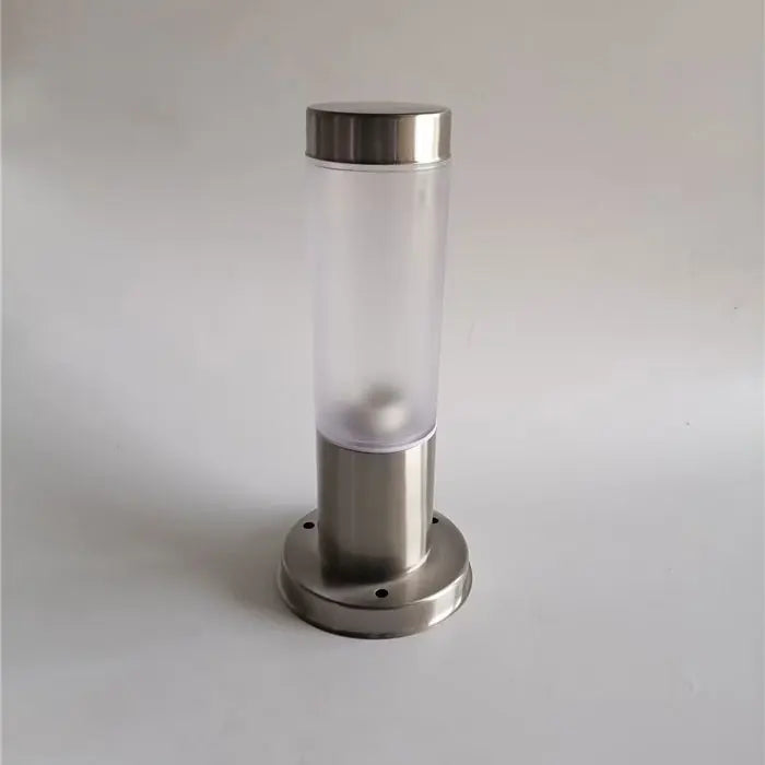 Outdoor White PC Frosted Acrylic Shade Pillar Lamp Landscape Corridor Porch Path Post Light Lamp Pillar Bollard Light for Home