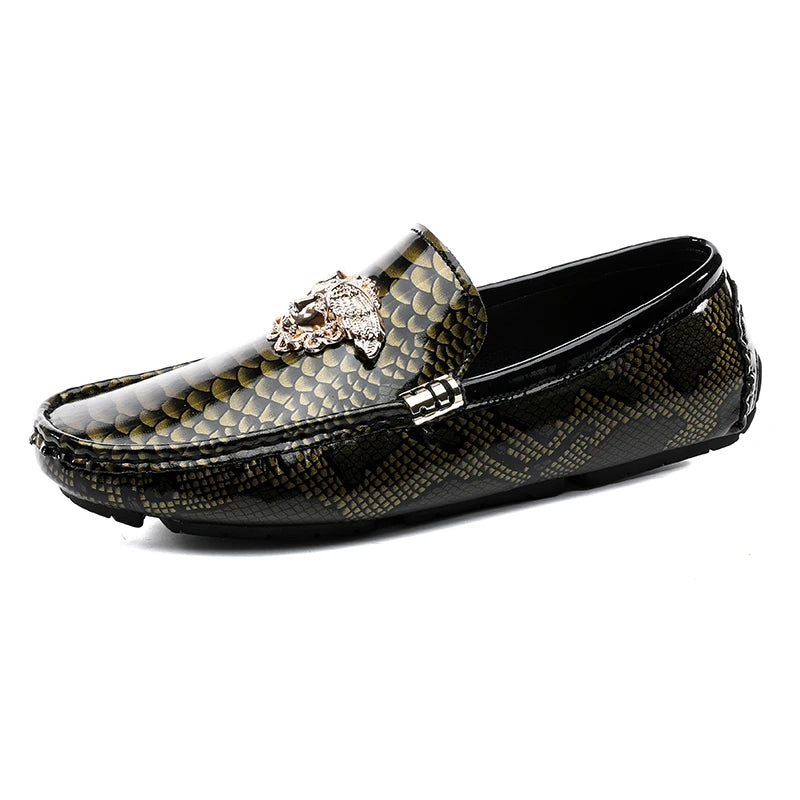 Luxury Trendy Mens Fashion Casual Shoes Popular Youth Daily Walking Shoes Red Business Moccasins Loafers Large Size 38-48