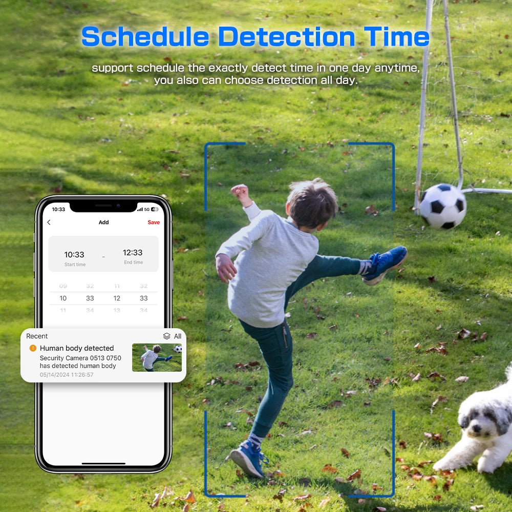4MP Tuya Smart Wireless WiFi +BLE Buiten Batterij Zonne-energie Spotlight Menselijke Detectie Surveillance CCTV IP Netwerkcamera 2K