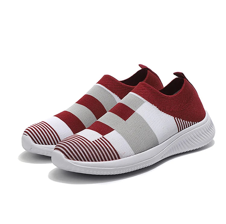 Fashion Women Sneakers Flat Shoes Woman Vulcanized Sneaker Women Slip On Sock Shoes Plus Size Women's Sneaker Zapatos De Mujer