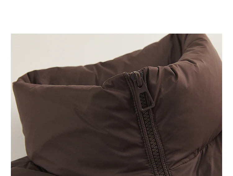 Women's Down Vest Loose Stand Collar, Solid Colour Duck Down, Sleeveless Jacket Basics Commuter For Ladies