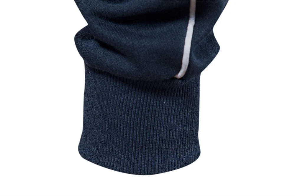 Men's New Cotton-blend Solid Zip Up Sweatshirts Casual Sport Cardigan Jacket Sweatshirt for Men
