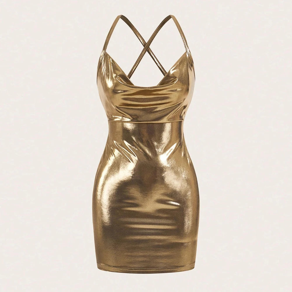 Dresses Spring Summer Korean Fitting Slim Solid Colour Sleeveless Square Neck Mini Cami Party Milkmaid Dresses for Women