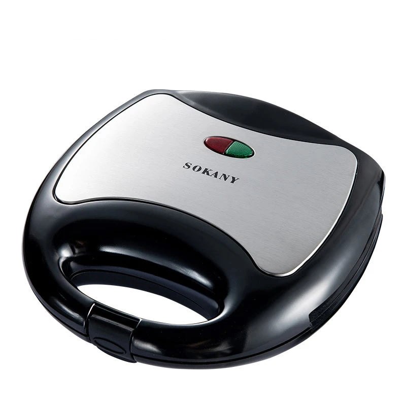 Breakfast Waffle Machine, Sandwich Maker - Electric Toaster & Waffle Maker for Breakfast, Non-Removable, 750W
