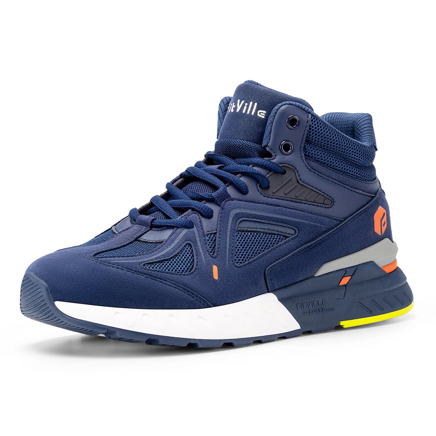 Men's High-Top Basketball Shoes Widened Lightweight Casual Sneakers Breathable For Swollen Feet Pain Relieve