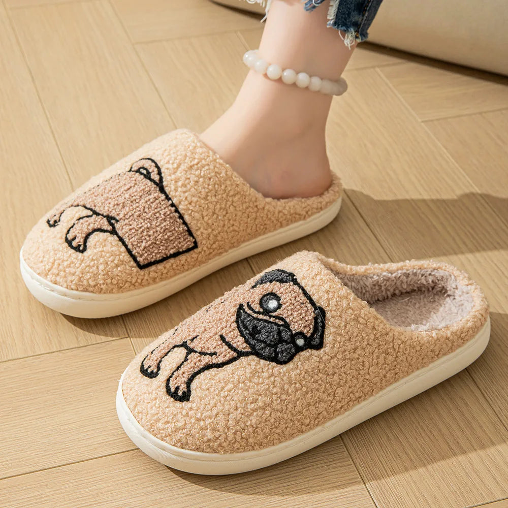 Kids' Slippers House Shoes Cartoon Winter Shoes Warm Anti-Slip Soft Bottom Shoes For Girls Size 36-45