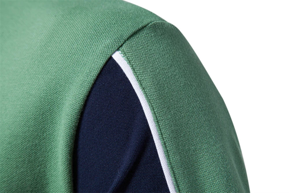 2024 Nieuw Zomer Patchwork Poloshirt Voor Heren Merk Kwaliteit Korte Mouw Honkbal Heren Polo's