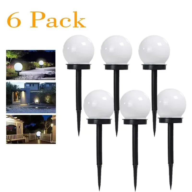 1/3/9PC Solar Powered LED Bulb Lamp Energy Light Waterproof Outdoor Garden Light Street Solar Panel Ball Lights Lawn Yard Lamp