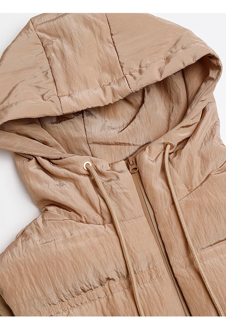 Women's High-Quality Luxury BC Winter Warm & Thick Duck Down Hooded Jackets, Down Vest Coats For Ladies