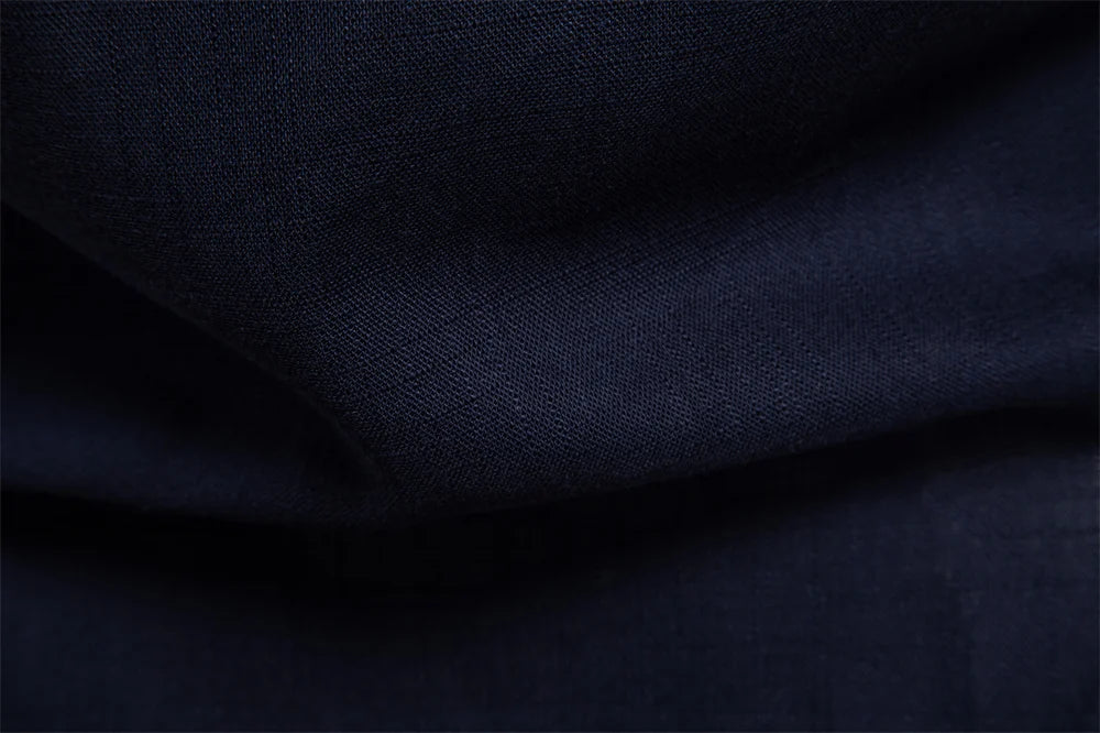Spring Men's Long-Sleeve Pure Colour Linen Shirt For Casual Comfort and Style Breathable Male Shirts