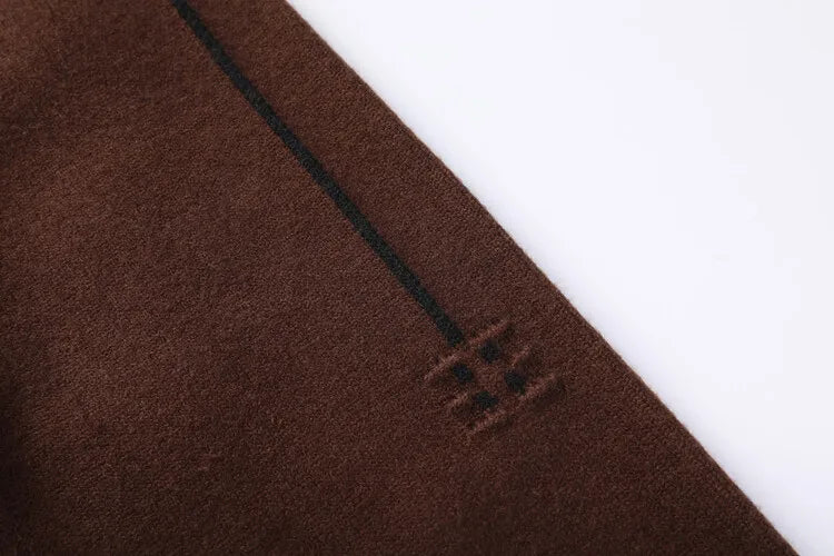 Men's Solid Colour Sweater, Stretchy and Warm For Autumn, Suitable For Business Casual and Male Daily Commute