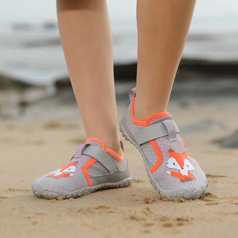 Kids Wide Toe Beach Shoes Lightweight Breathable Non Slip Rubber Sole with Durable Construction for Long Lasting Use