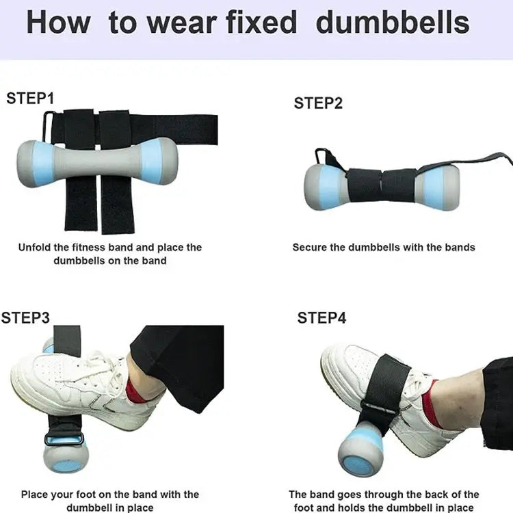 1/2pcs Tibialis Trainer Dumbbell Foot Strap Adjustable Ankle Weights Strap Leg Muscles Strength Training Workout