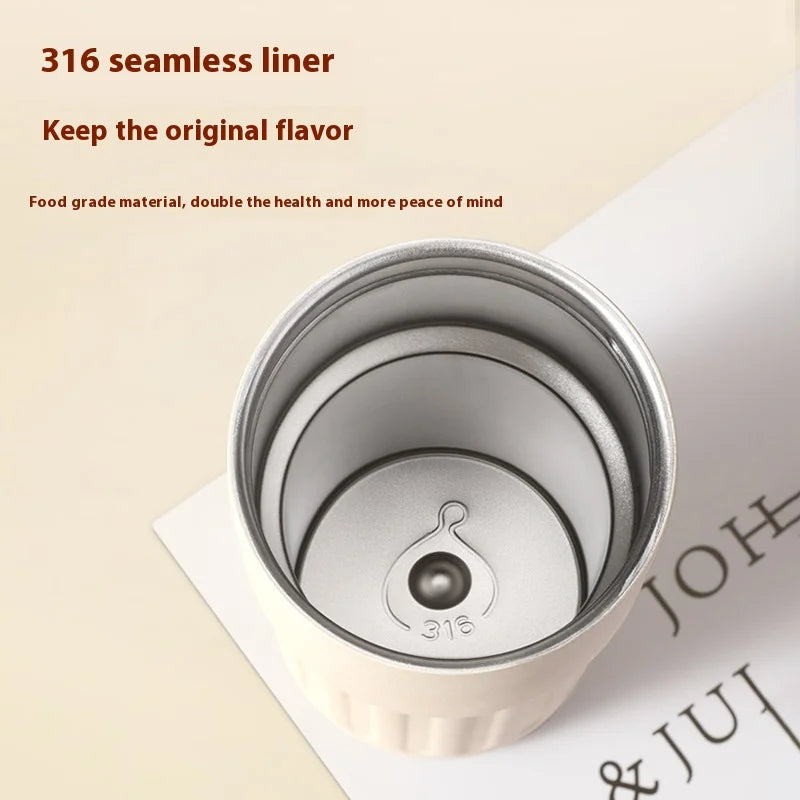 316 SS Smart vacuüm geïsoleerde thermosfles - 24/12 uur warm/koud behoud, lekvrij, minimalistisch ontwerp, reiskoffiemok voor