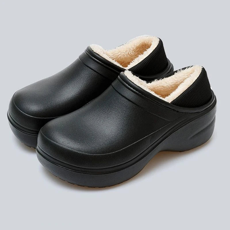 Women's Winter Warm Fashion Furry Slippers Cotton Slides For Outdoor Indoor Couples Use With Non-Slip Thick Sole Plush Fluffy Ladies' Slippers