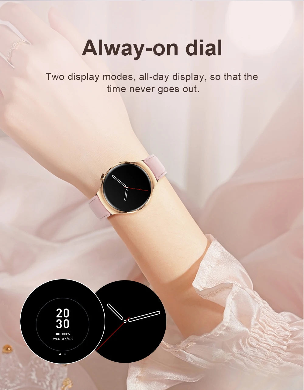 2025 Nieuwe damesmode smartwatch AMOLED HD-scherm GPS Sport hartslag Bluetooth-oproep Waterdicht outdoor smartwatch voor vrouwen