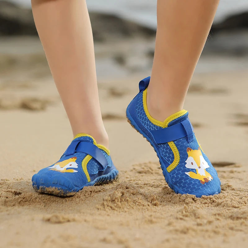Kids Wide Toe Beach Shoes Lightweight Breathable Non Slip Rubber Sole with Durable Construction for Long Lasting Use