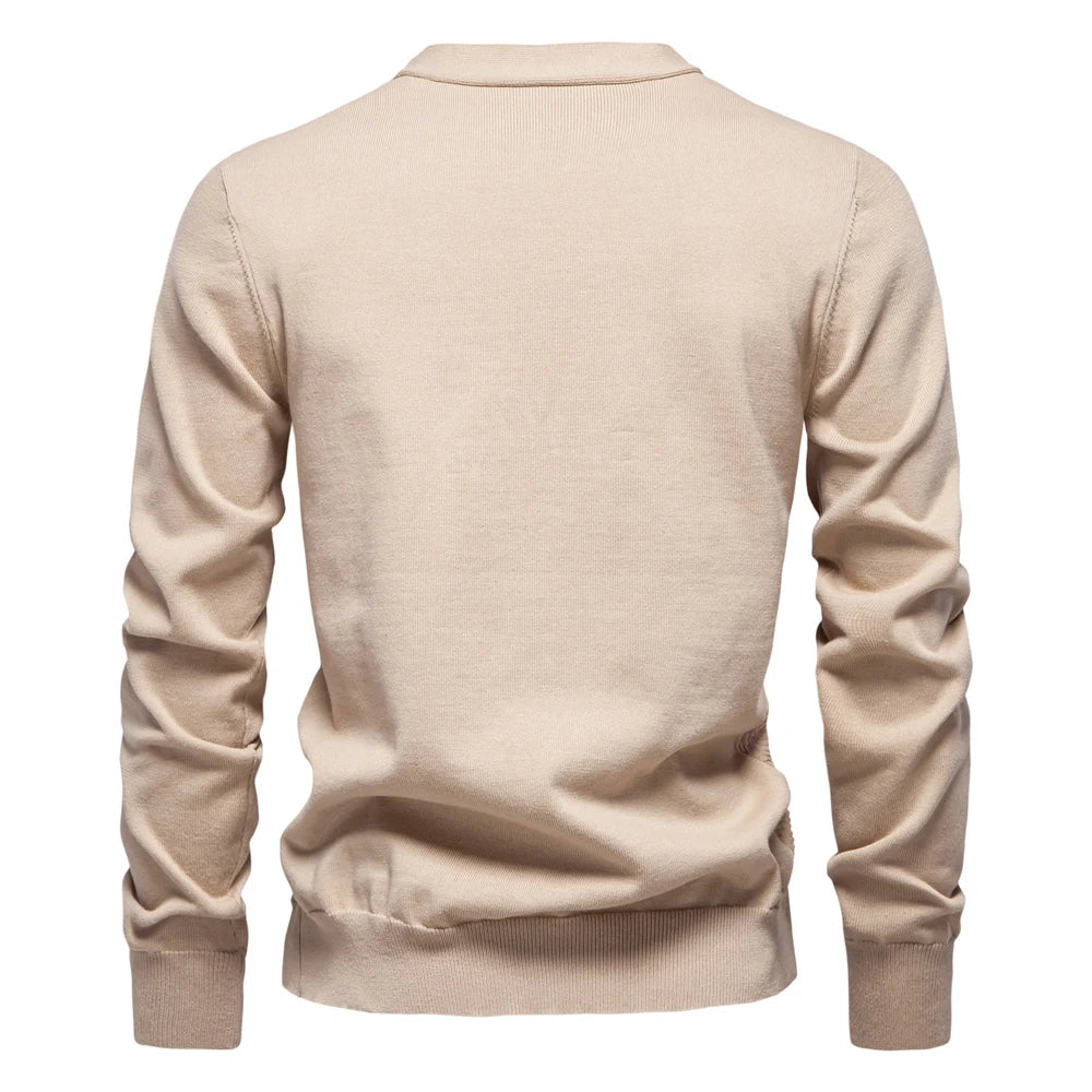 Men's V-Neck Button Up Cotton Cardigan Sweaters Casual Social Knitted Sweater Cardigans for Men