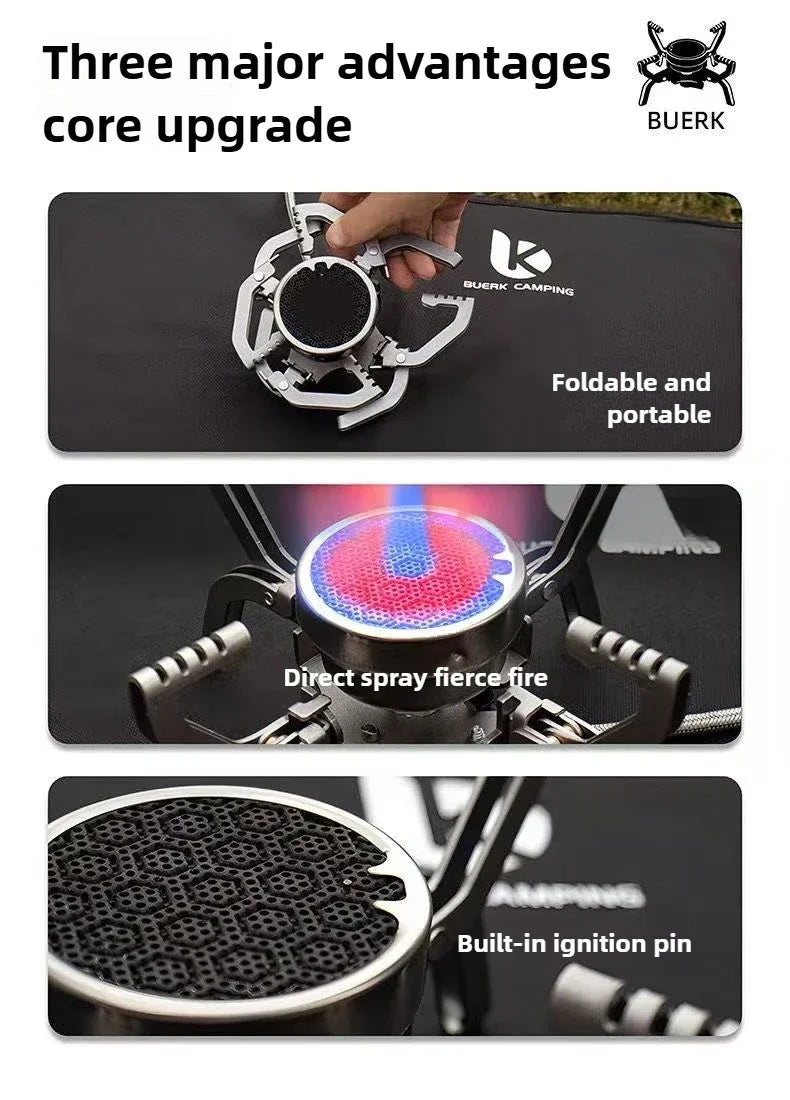 Outdoor Infrared burner Outdoor mini Stove Camping Cooking Ultralight Folding Mini Burner Camp Cooking Supplies