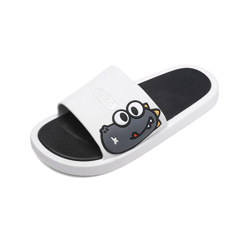 New Style Men Cartoon Pattern Walking Casual Slippers Home House Indoor Casual Sandals Youth Water Slides