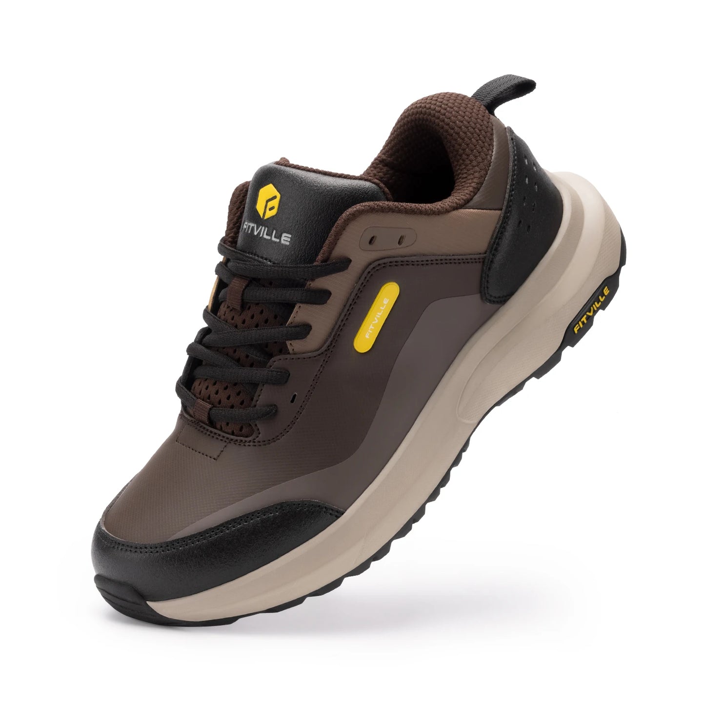 Men's Shoes Wide Width Outdoor Hiking Shoes Lightweight Breathable for Swollen Feet Correction Toes Relieve Pain